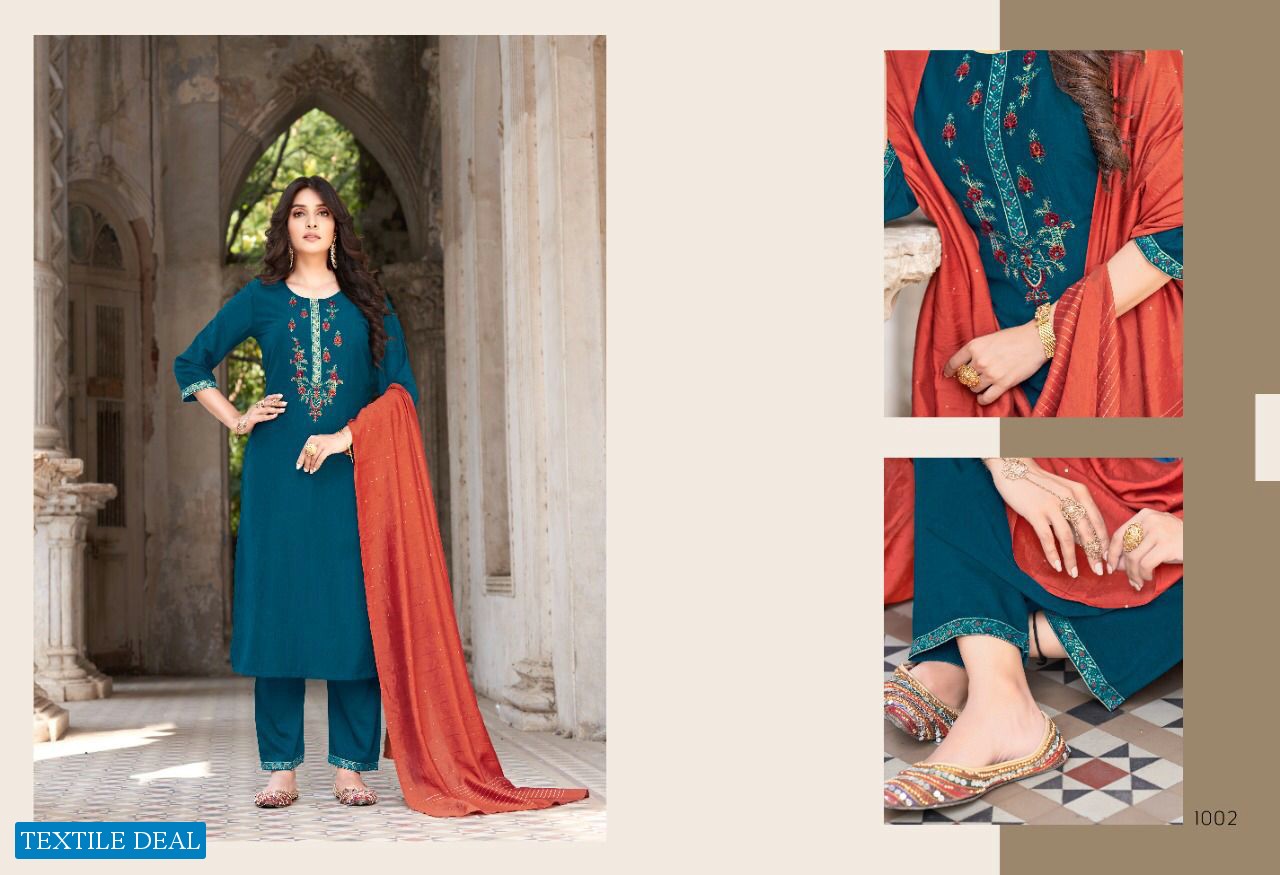 Sweety Rome Wholesale Fancy Silk Kurti With Dupatta And Pants Catalogs