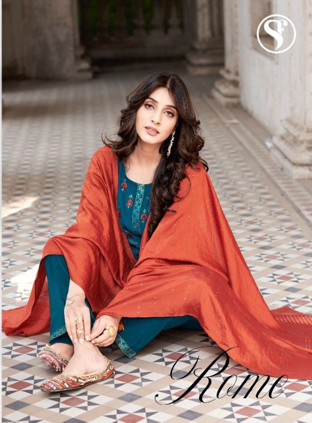 Sweety Rome Wholesale Fancy Silk Kurti With Dupatta And Pants Catalogs