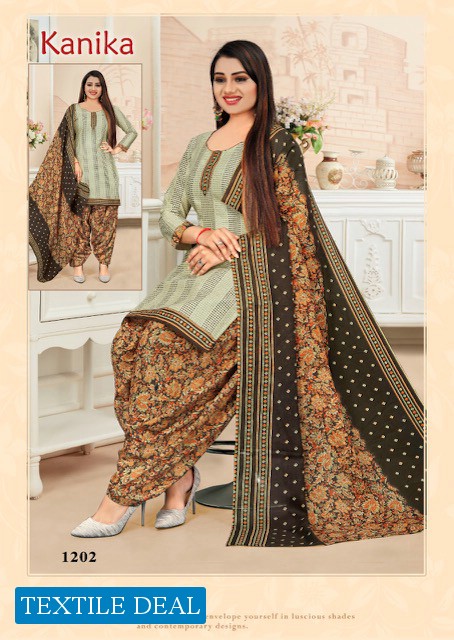 Amit Kanika Vol-12 wholesale Cotton Readymade Patiyala Suits