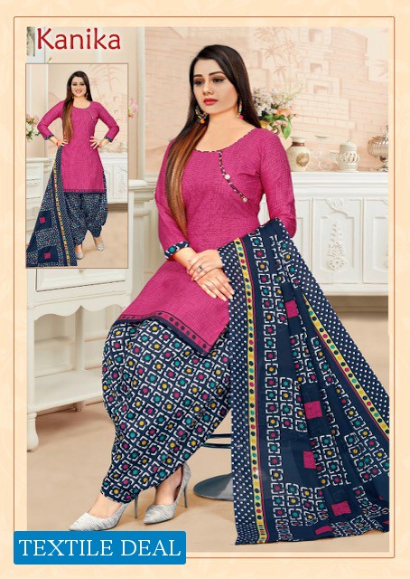 Amit Kanika Vol-12 wholesale Cotton Readymade Patiyala Suits