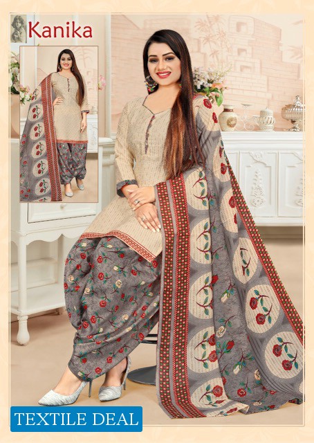 Amit Kanika Vol-12 wholesale Cotton Readymade Patiyala Suits