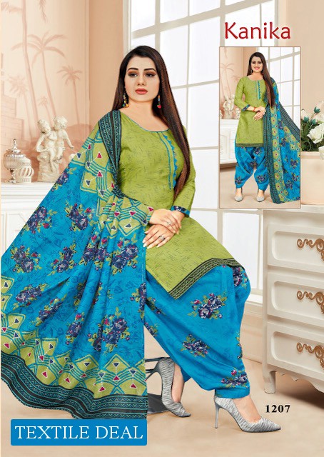 Amit Kanika Vol-12 wholesale Cotton Readymade Patiyala Suits