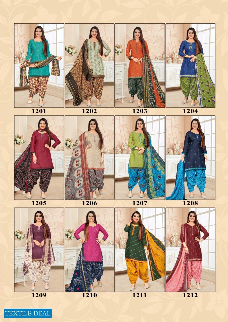 Amit Kanika Vol-12 wholesale Cotton Readymade Patiyala Suits