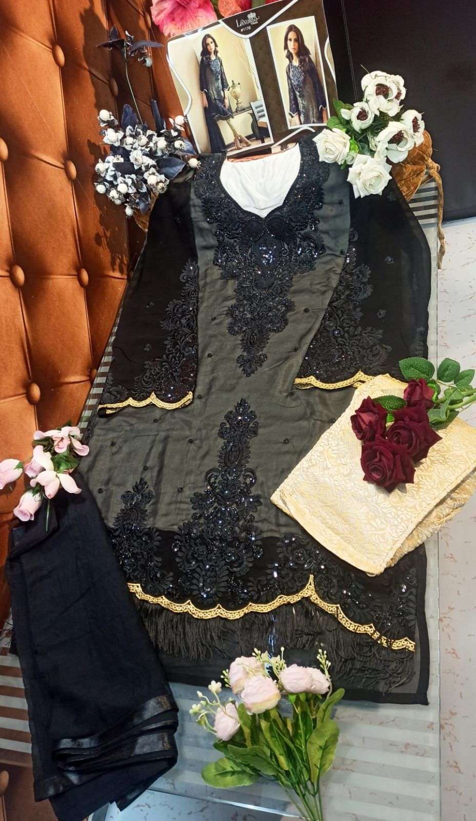 LAXURIA 1170 GEORGETTE WORK EXCLUSIVE FULL STITCH PAKISTANI DRESSES