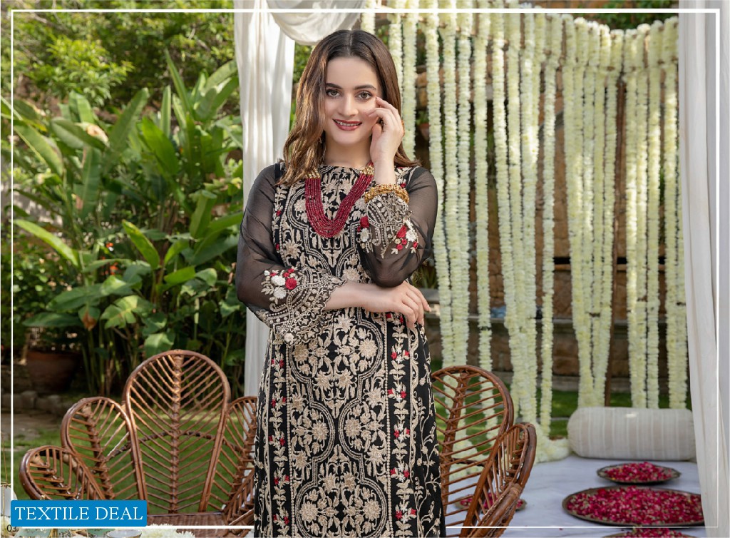 Azure Luxury Formal Unstiched Shirt Pakistani Catalog