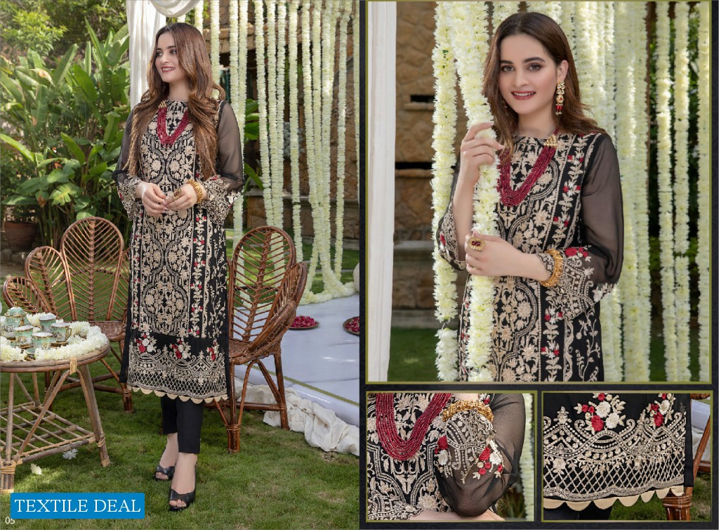 Azure Luxury Formal Unstiched Shirt Pakistani Catalog