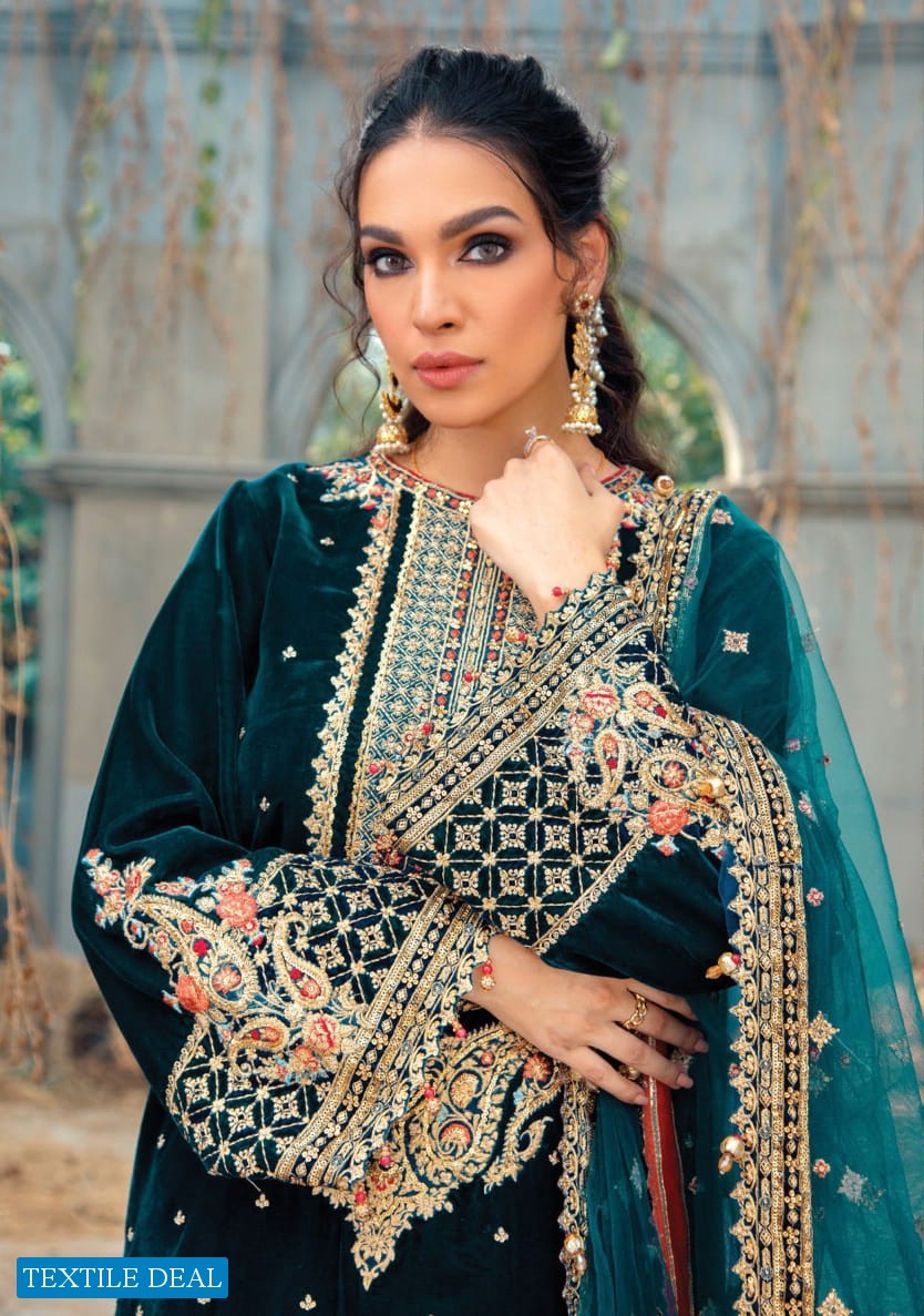 Anaya By Kiran Chaudhry Velour De Fete 21 Unstiched Velvet Luxury Collection 2021