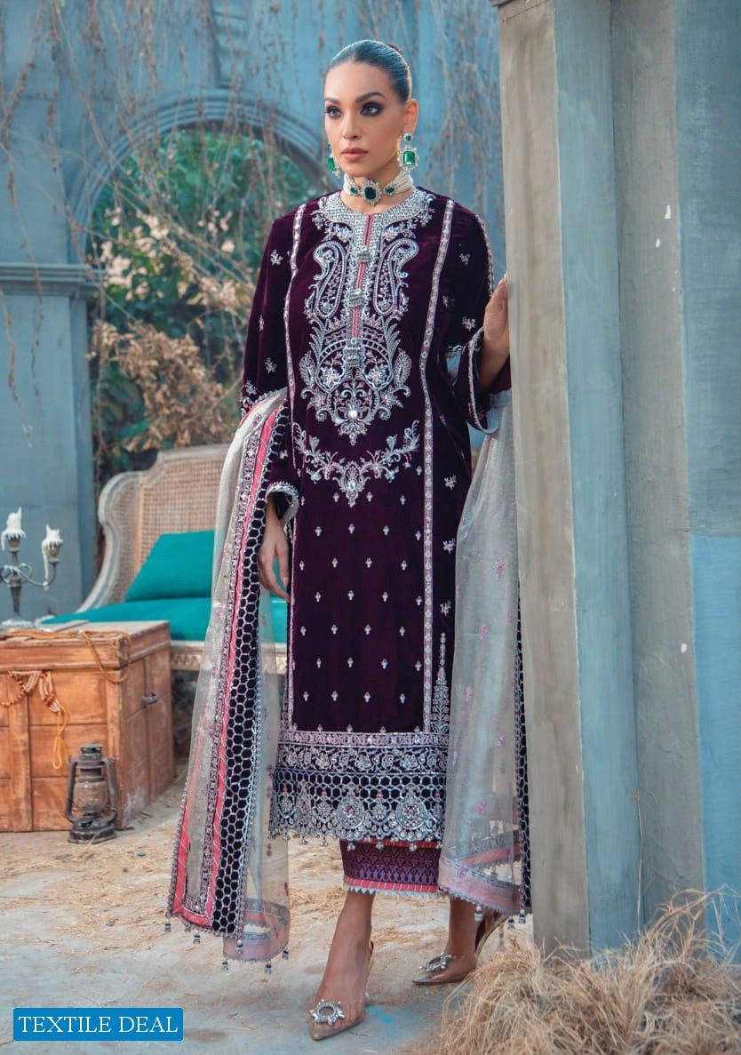 Anaya By Kiran Chaudhry Velour De Fete 21 Unstiched Velvet Luxury Collection 2021