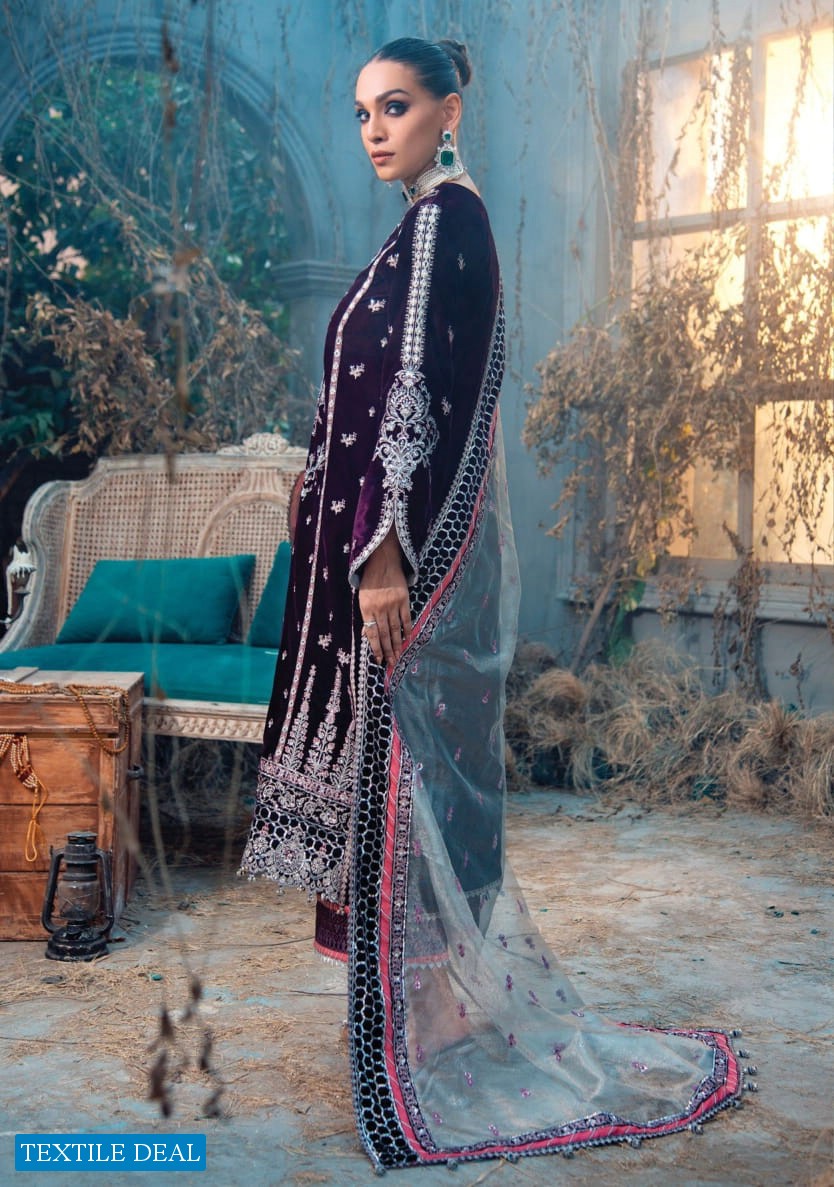 Anaya By Kiran Chaudhry Velour De Fete 21 Unstiched Velvet Luxury Collection 2021