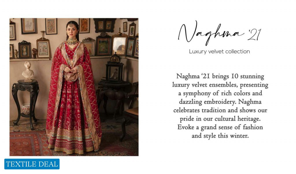Afrozeh Naghma Luxury Velvet Wholesale Original Pakistani Dress