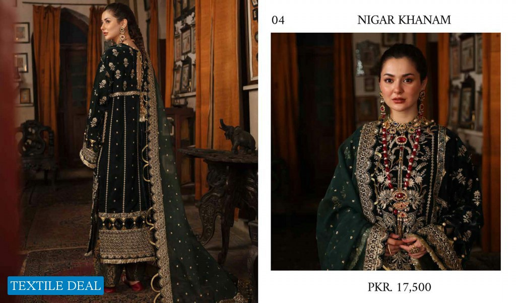 Afrozeh Naghma Luxury Velvet Wholesale Original Pakistani Dress