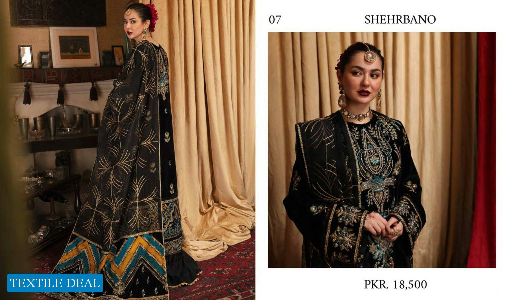 Afrozeh Naghma Luxury Velvet Wholesale Original Pakistani Dress