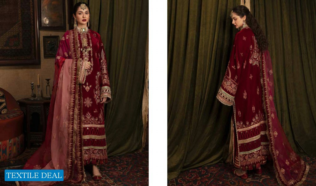 Afrozeh Naghma Luxury Velvet Wholesale Original Pakistani Dress