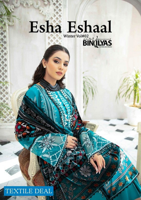 Binilyas Esha Eshaal Winter Vol-2 Wholesale Original Pakistani Dress