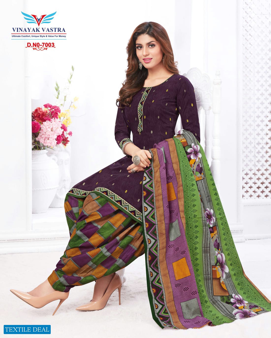 Vinayak Vastra Raaj Nandini Cotto Suit Vol-1 Wholesale Pure Cotton Dress Material