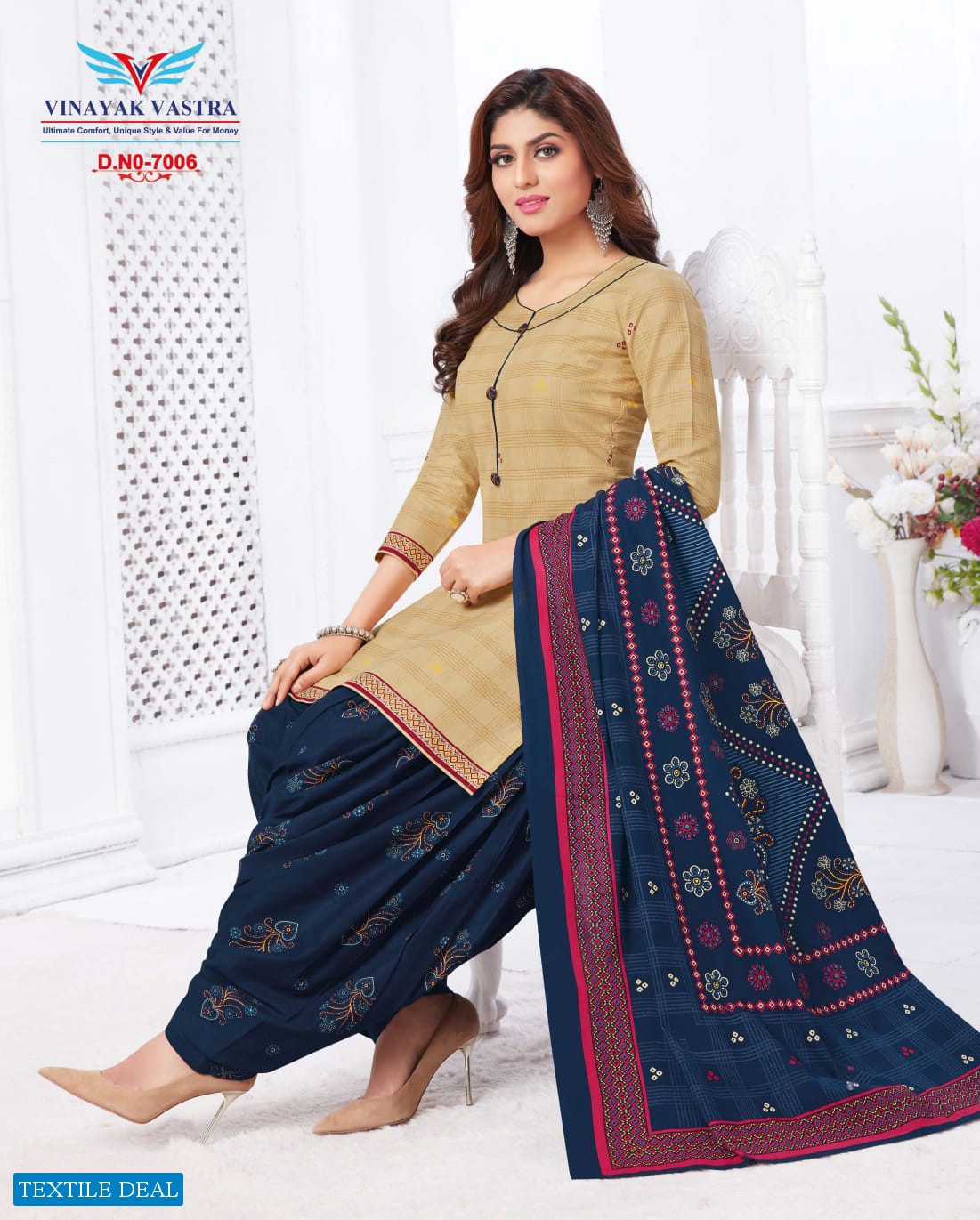 Vinayak Vastra Raaj Nandini Cotto Suit Vol-1 Wholesale Pure Cotton Dress Material