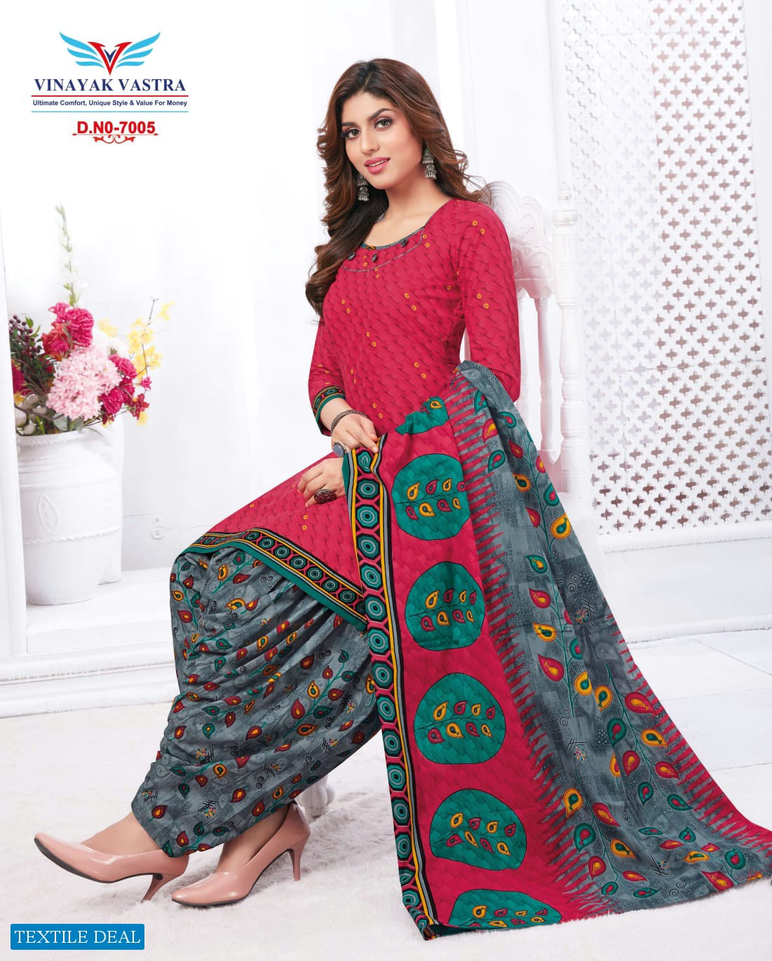 Vinayak Vastra Raaj Nandini Cotto Suit Vol-1 Wholesale Pure Cotton Dress Material