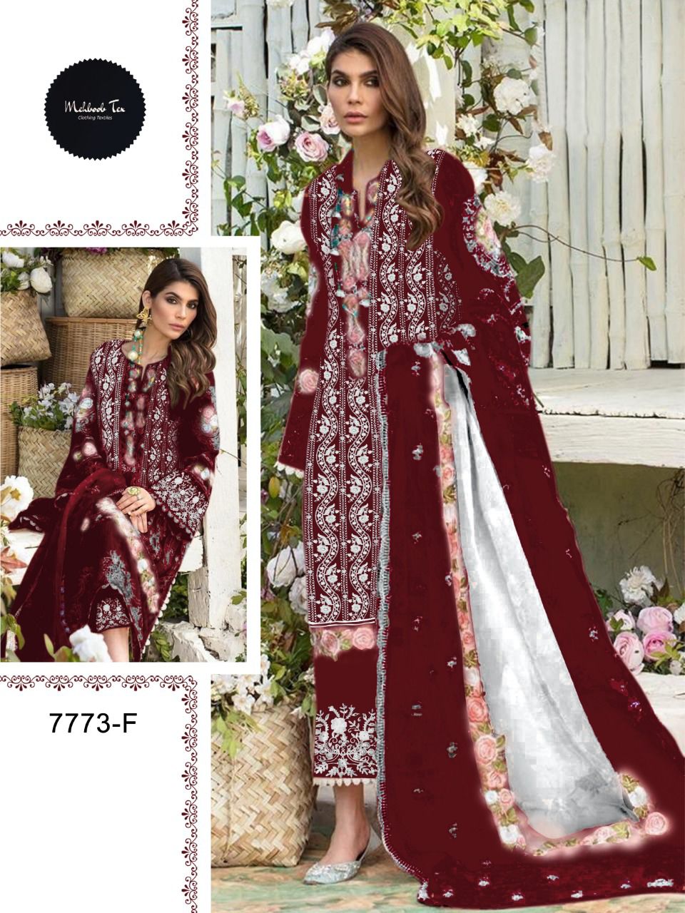 Mehboob Tex 7773 Colour Wholesale Pakistani Concept Dress