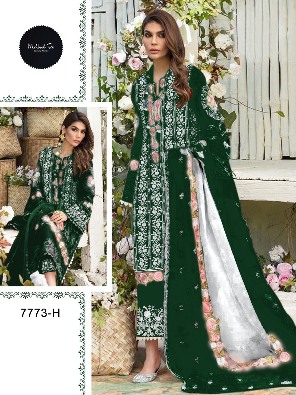 Mehboob Tex 7773 Colour Wholesale Pakistani Concept Dress