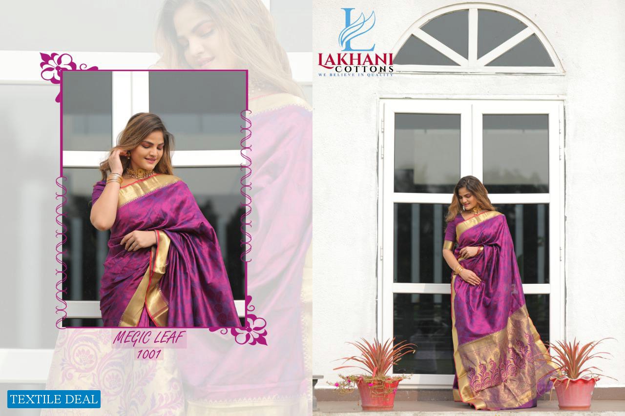 Lakhani Magic leaf Wholesale Traditional Silk Indian Sarees