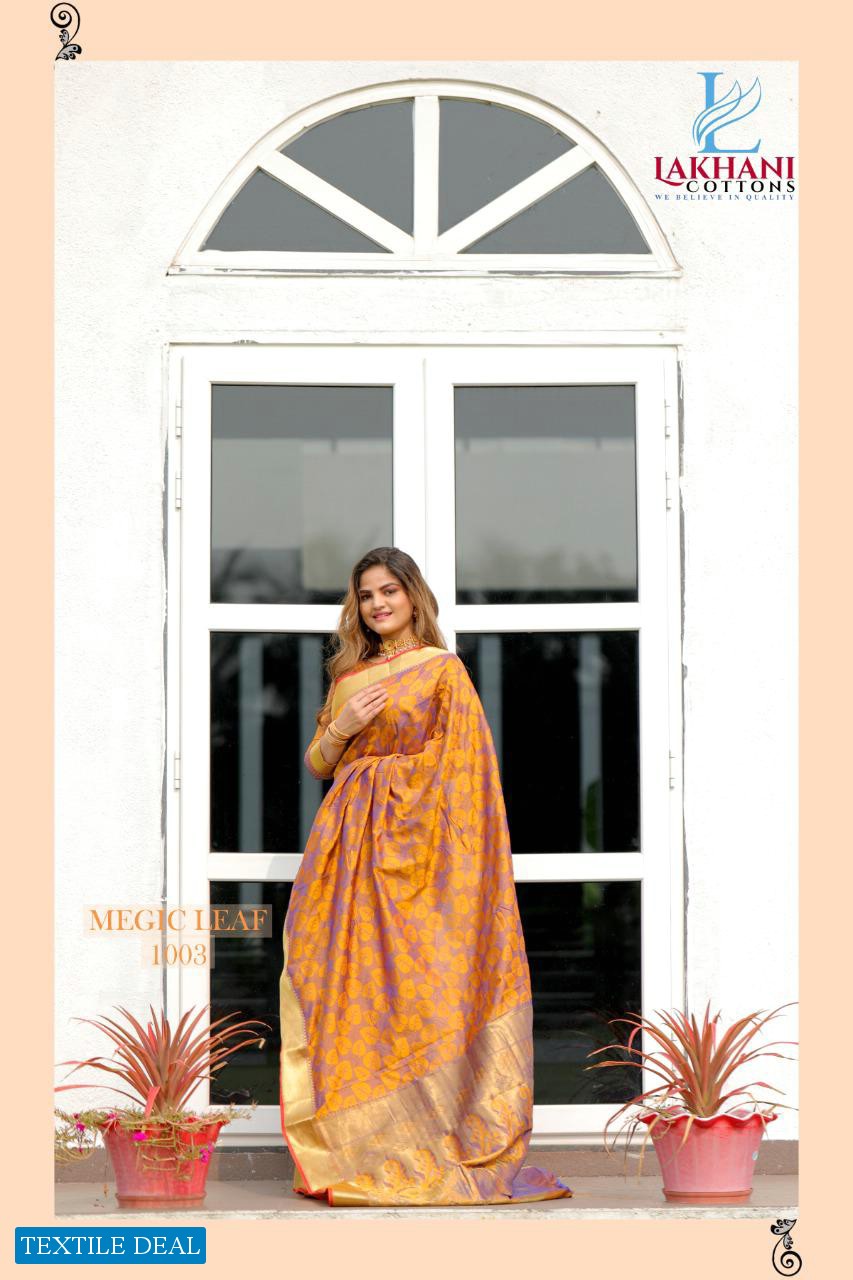 Lakhani Magic leaf Wholesale Traditional Silk Indian Sarees