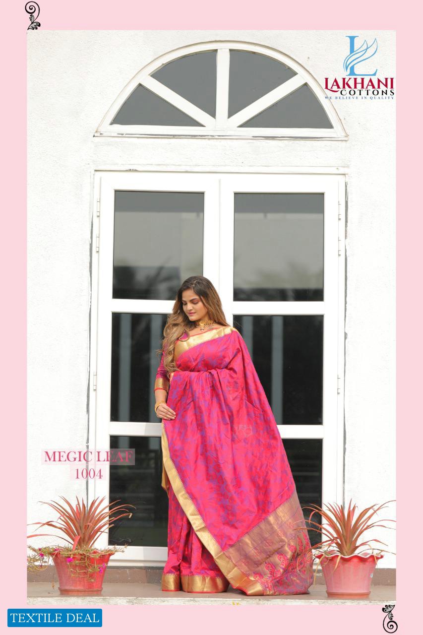 Lakhani Magic leaf Wholesale Traditional Silk Indian Sarees