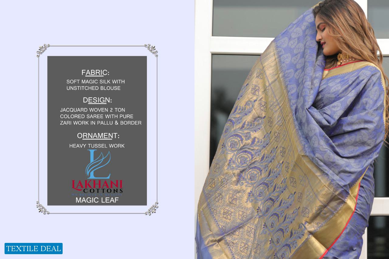 Lakhani Magic leaf Wholesale Traditional Silk Indian Sarees