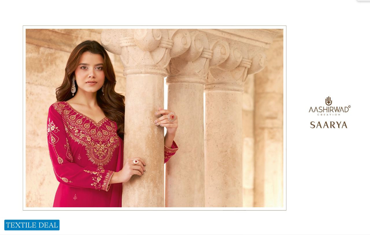 Aashirwad Saarya Wholesale Long Festive Straight Dress