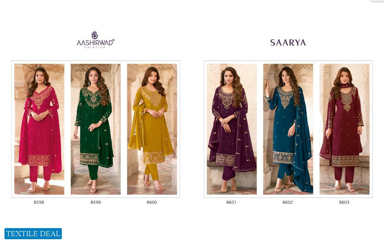 Aashirwad Saarya Wholesale Long Festive Straight Dress