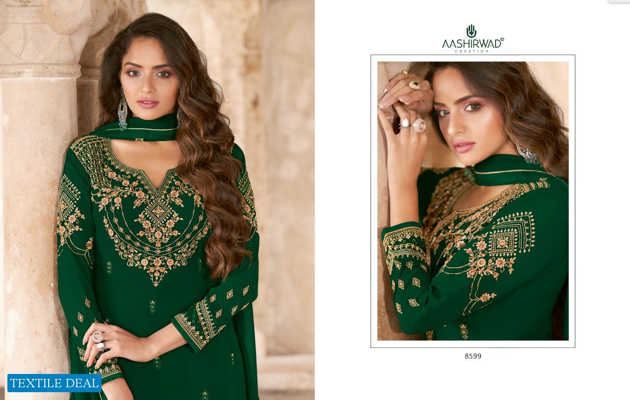 Aashirwad Saarya Wholesale Long Festive Straight Dress