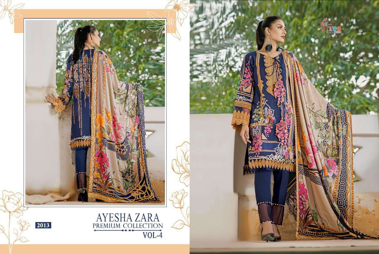 SHREE FABS AYESHA ZARA PREMIUM VOL 4 COTTON PRINT PAKISTANI CONCEPT DRESSES