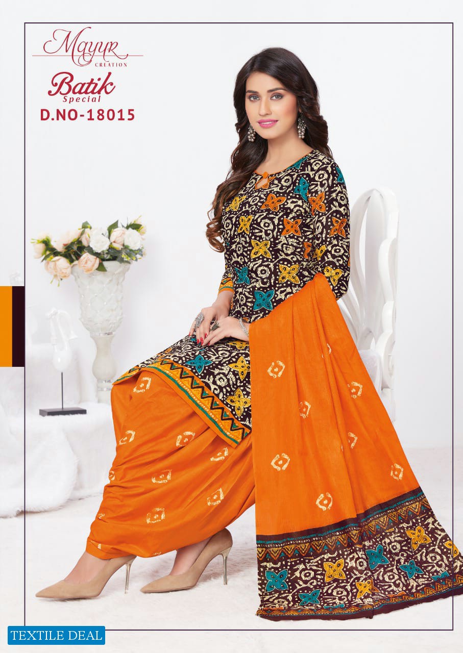 Mayur Batik Special Vol-18 Wholesale Cotton Dress Material