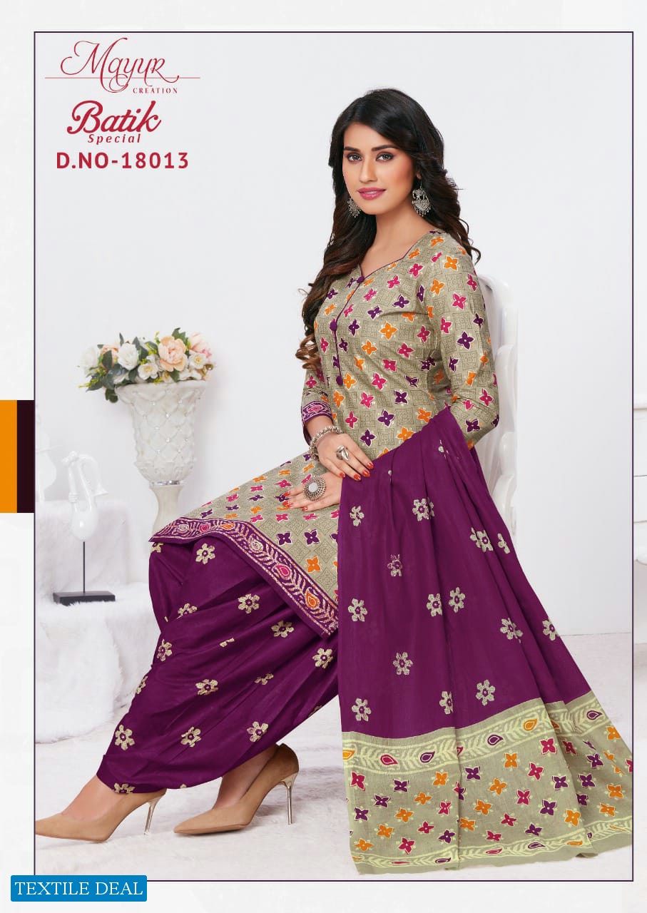 Mayur Batik Special Vol-18 Wholesale Cotton Dress Material