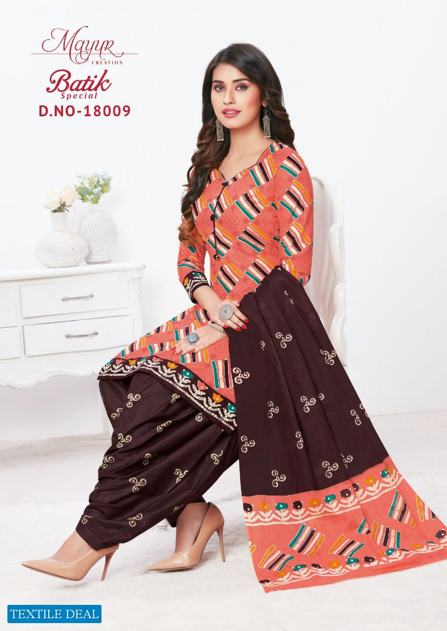 Mayur Batik Special Vol-18 Wholesale Cotton Dress Material