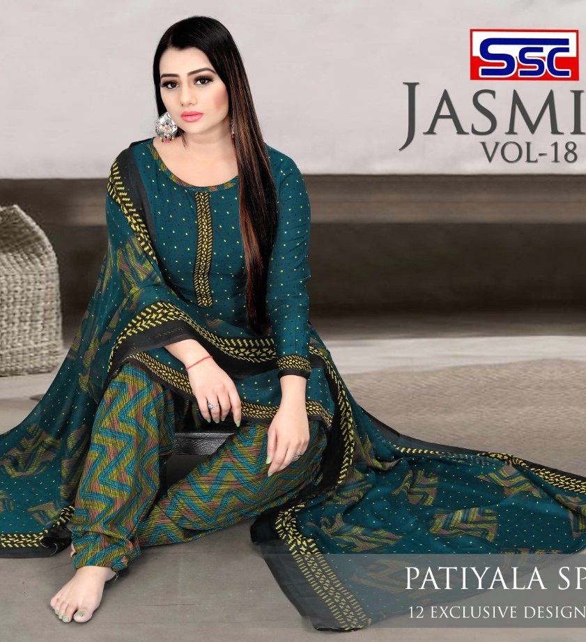 SSC Jasmin Vol-18 Wholesale Patiyala Special Cotton Dress Material