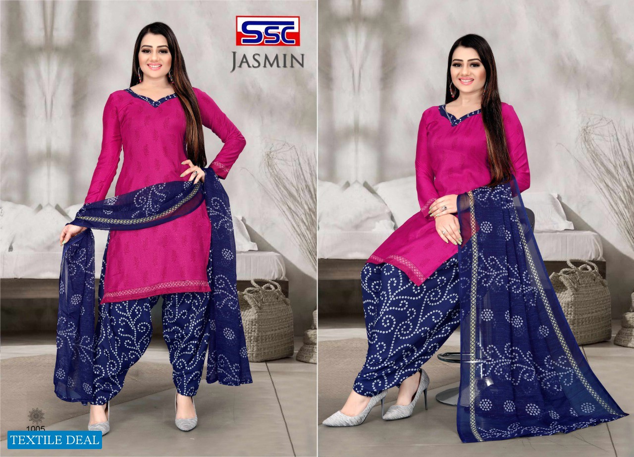 SSC Jasmin Vol-18 Wholesale Patiyala Special Cotton Dress Material