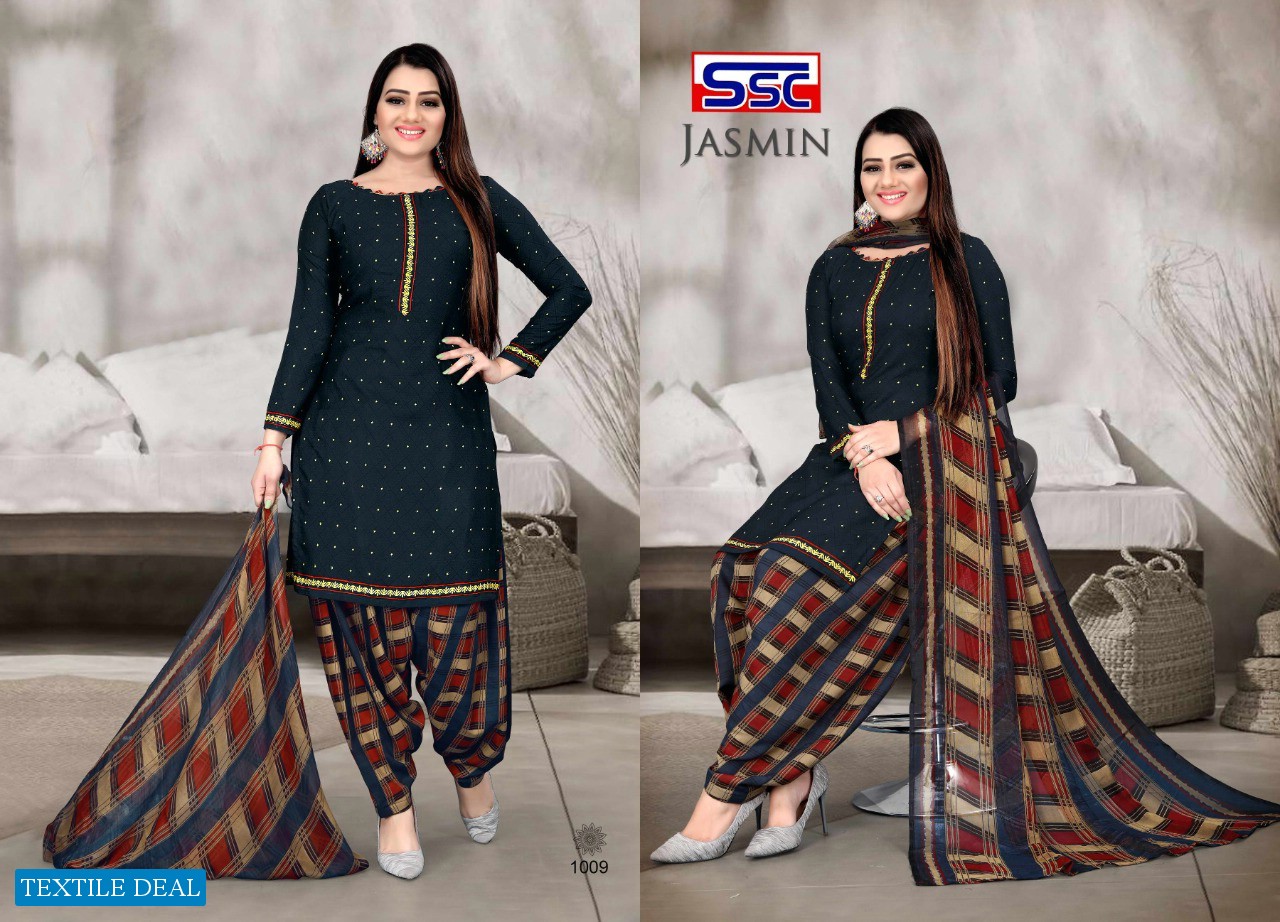 SSC Jasmin Vol-18 Wholesale Patiyala Special Cotton Dress Material