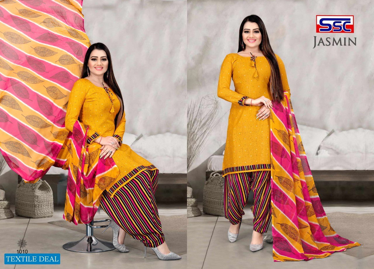 SSC Jasmin Vol-18 Wholesale Patiyala Special Cotton Dress Material