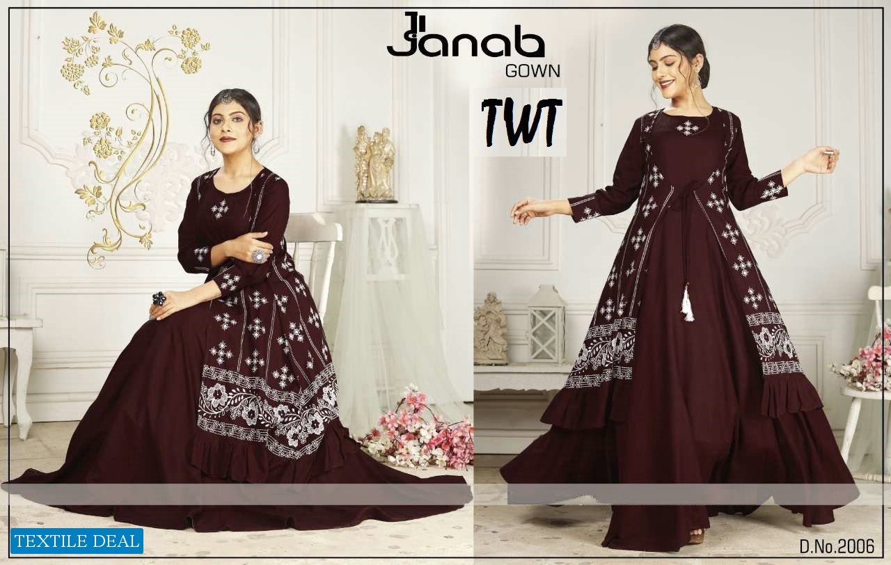 TWT Janab Gown Wholesale Designer Gowns