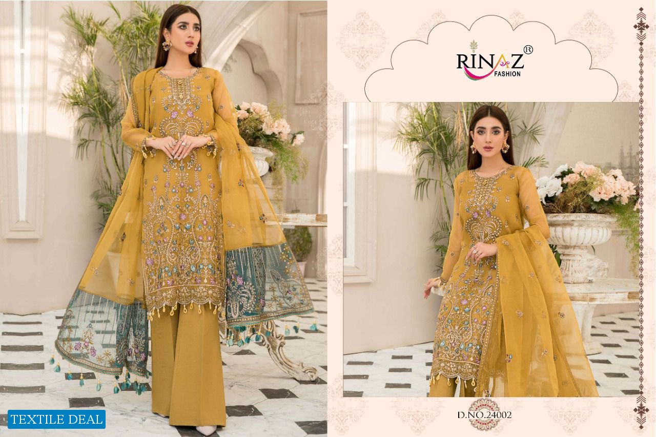 RINAZ MARYAMS GOLD VOL 16 GEORGETTE HEAVY WORK PAKISTANI SUITS