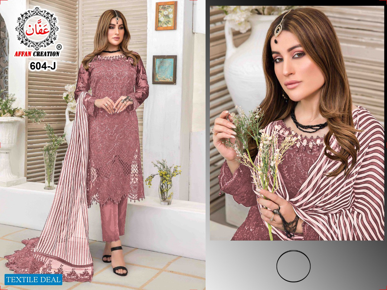 Affan Creation D.no 604 Colour Wholesale Pakistani Concept Dress