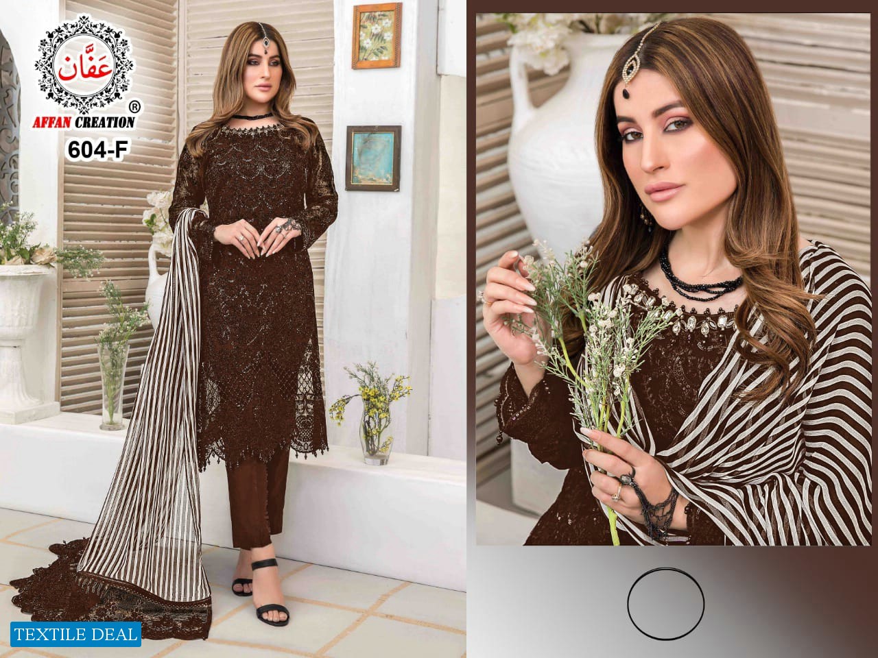 Affan Creation D.no 604 Colour Wholesale Pakistani Concept Dress