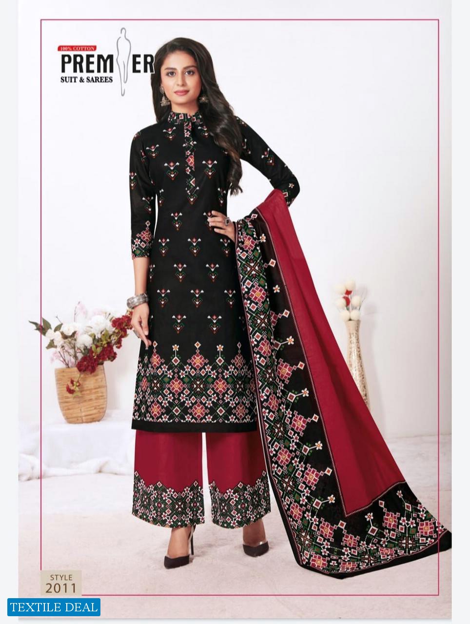 Premier Suit Madam Vol-2 Wholesale Pure Cotton Dress Material