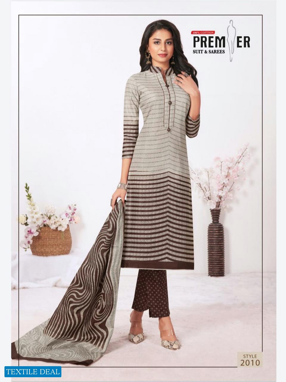 Premier Suit Madam Vol-2 Wholesale Pure Cotton Dress Material