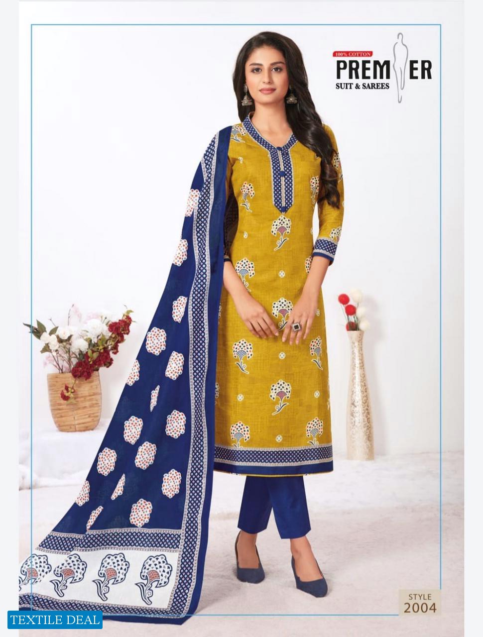 Premier Suit Madam Vol-2 Wholesale Pure Cotton Dress Material