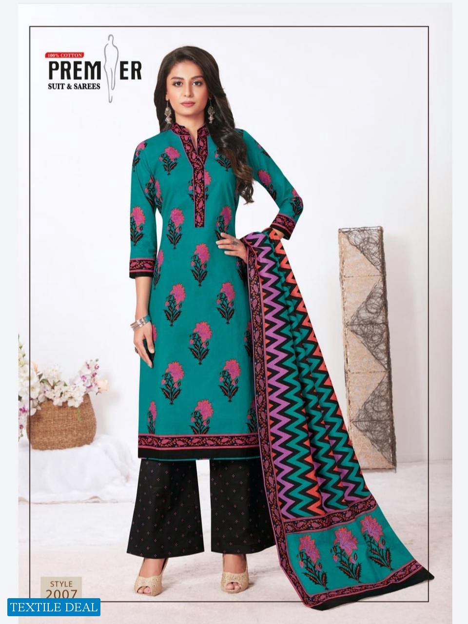 Premier Suit Madam Vol-2 Wholesale Pure Cotton Dress Material