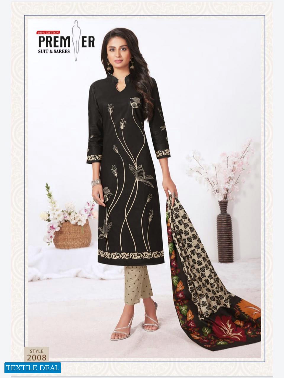 Premier Suit Madam Vol-2 Wholesale Pure Cotton Dress Material