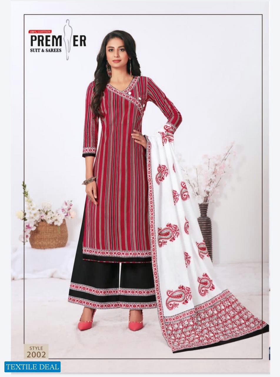 Premier Suit Madam Vol-2 Wholesale Pure Cotton Dress Material