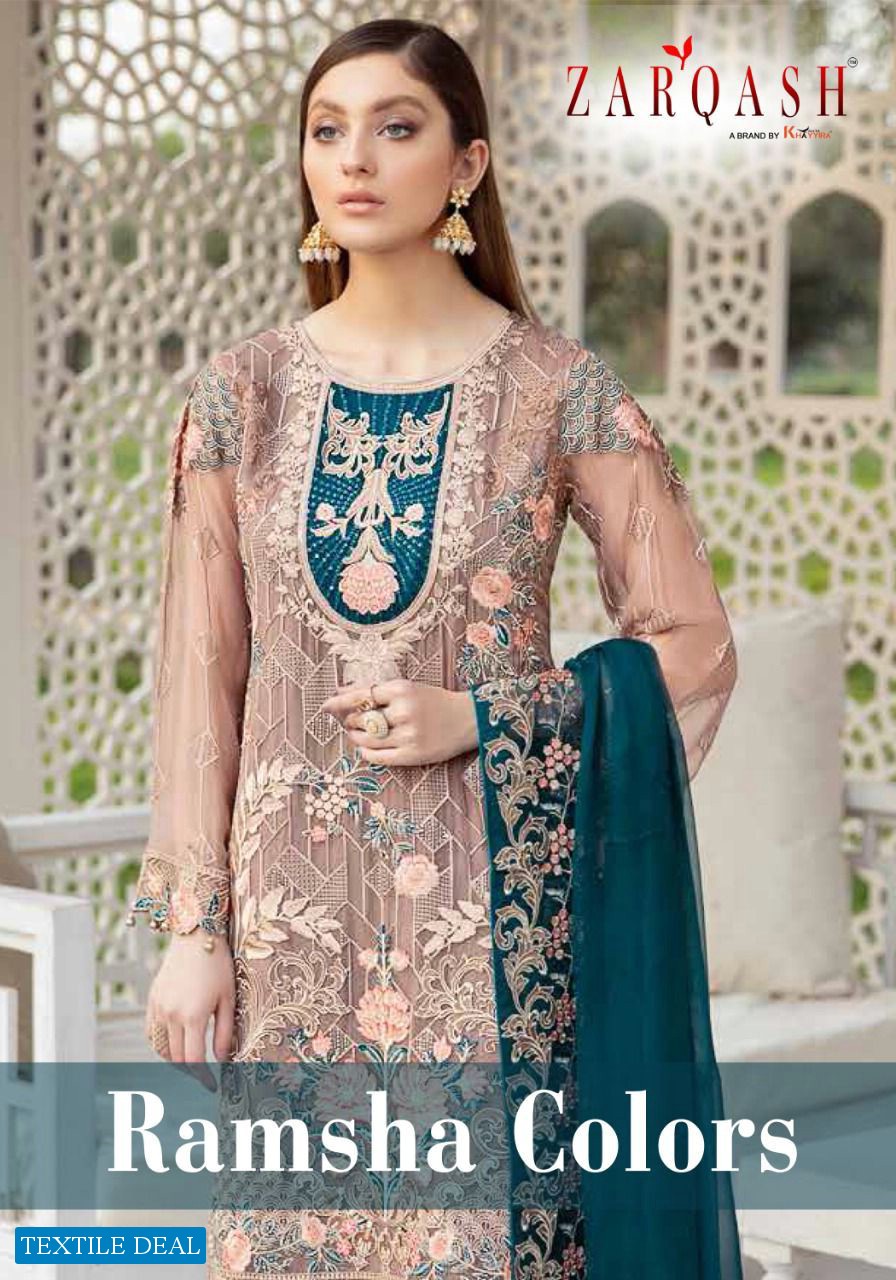 Zarqash Ramsha Colors Wholesale Pakistani Concept Dress