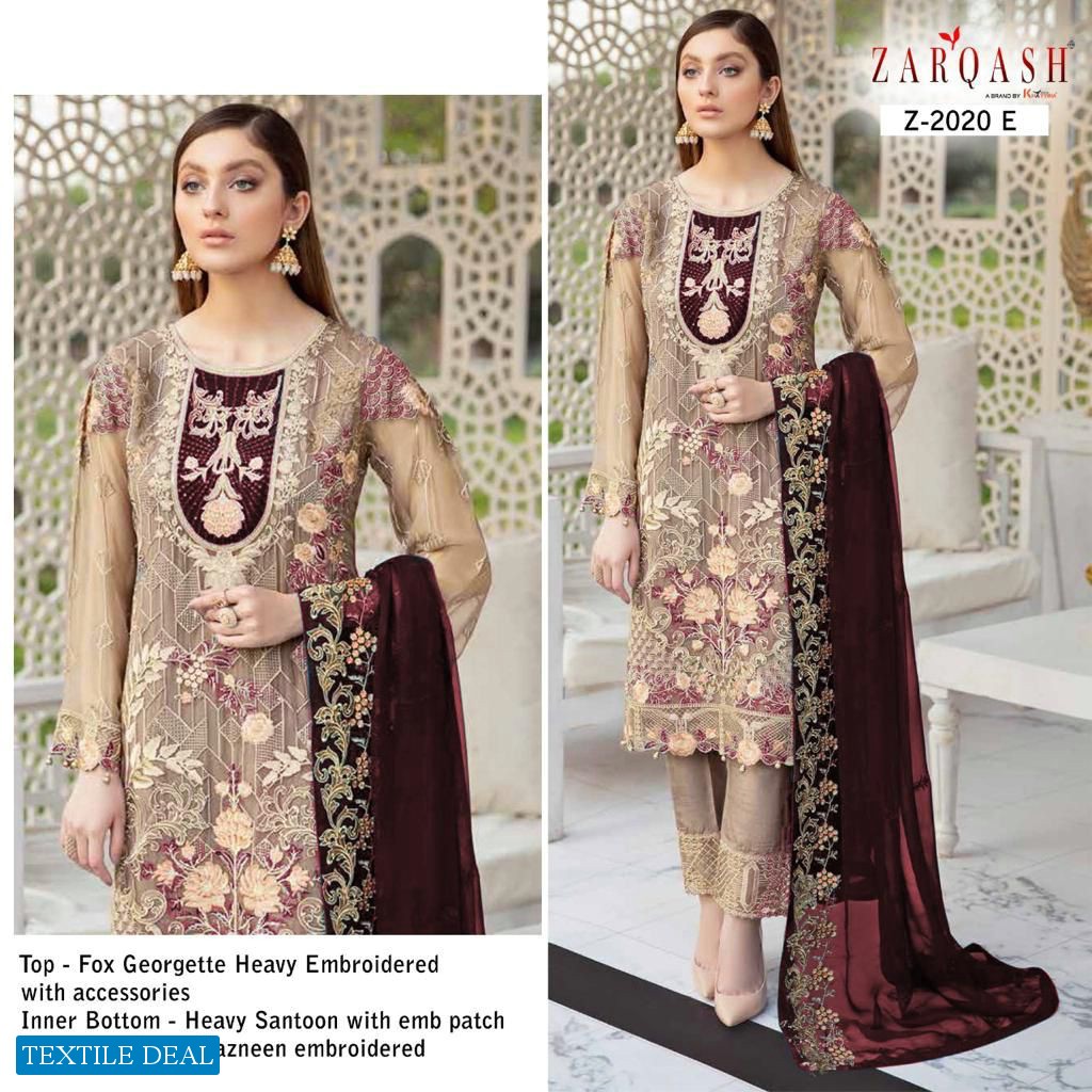 Zarqash Ramsha Colors Wholesale Pakistani Concept Dress